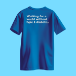 Walking for a world without type 1 diabetes shirt - Adult
